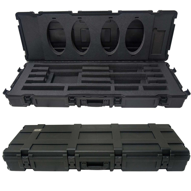 溝付きコンパクト長方形輪郭ドラム望遠鏡ロングケース