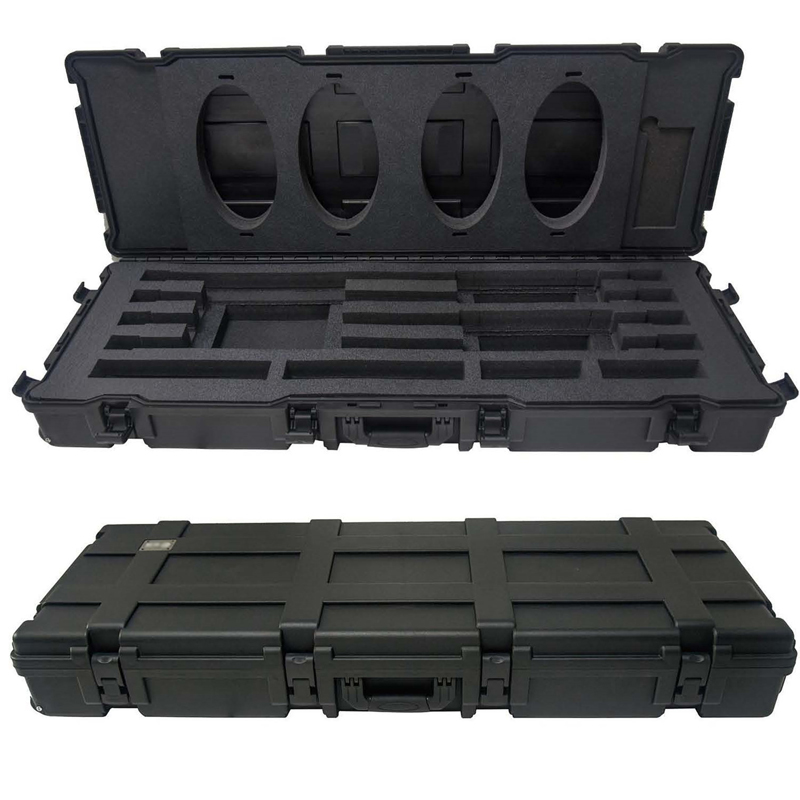 溝付きコンパクト長方形輪郭ドラム望遠鏡ロングケース