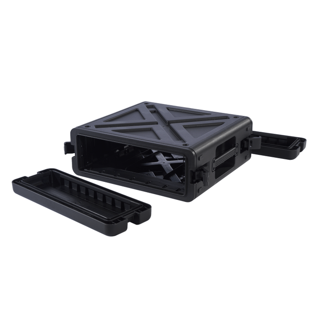 3u 耐衝撃性ロック可能なカスタム オープンフレーム ラック ケース