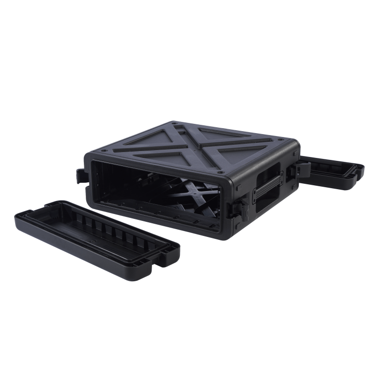 3u 耐衝撃性ロック可能なカスタム オープンフレーム ラック ケース